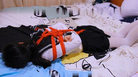 绳艺_ 窒息_ HUI_HUI_11_半透明水手服_白丝_红绳驷马紧缚_p80.gif