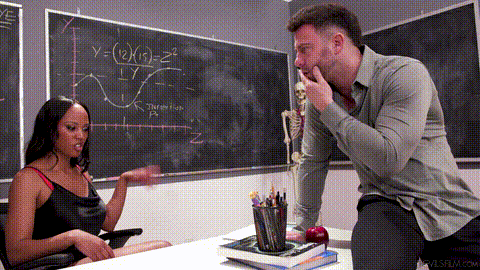 Wanna Fuck My Student_ Gotta Fuck Me First! - August Skye, Madi Collins &amp; Seth G.gif