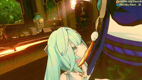 [Tracer3D] Faruzan Wanderer Genshin Impact 珐露珊 流浪者 原神 60 FPS i_p60.gif