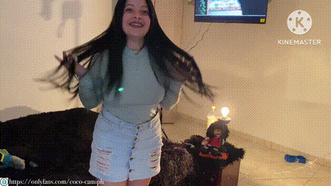 The stepsister returns from her vacation very horny, she made me cum inside her .gif