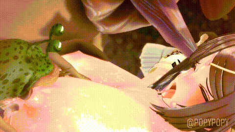 [ろっぴーファンクラブ] 【ライザのアトリエ】ライザVSリップス敗北事後シーン その後.gif