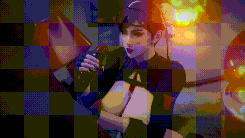 [Bouquetman] Chun-Li Halloween Anims i_p5.gif