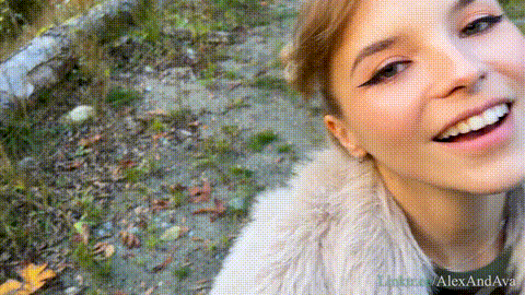 Hot Nympho GF Gives Outdoor Blowjob and Gets Cumshot Facial - Canadian Wildernes.gif