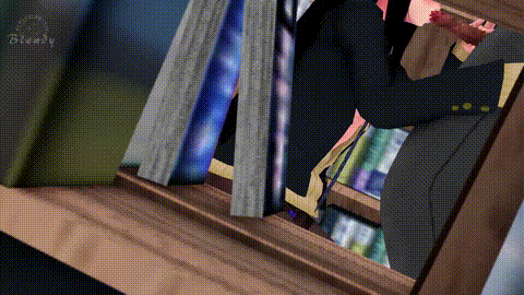 [blendy] 【前編完成】寝取られ秋葉様 清楚な彼女はいつでも使える生オナホ 夕パート.gif