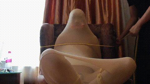 绳艺  FXX 【seven7小姐01】双层zentai丝袜睡袋，双层五趾丝袜+小玩具各种挑逗_p80.gi.gif